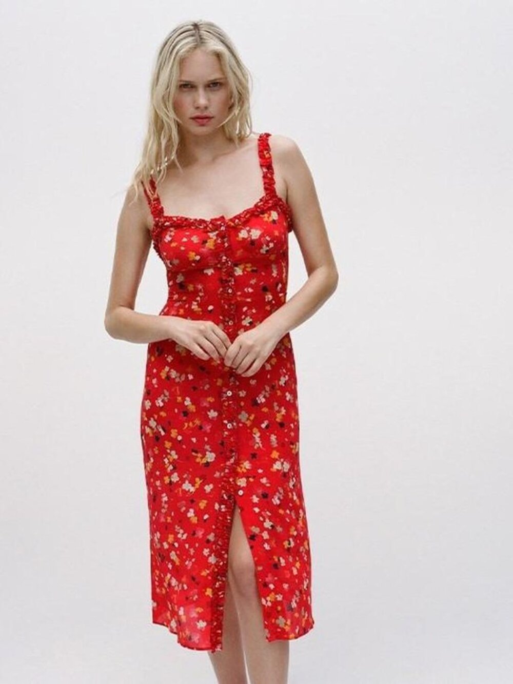 NWT Réalisation Par The Juliet Dress in Red Size M